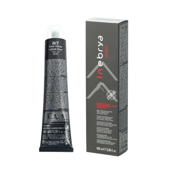 Permanent Dye Inebrya Nº 8/7 Light Blonde Brown Oak 100 ml