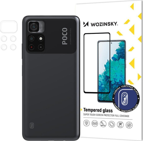 Wozinsky Pretender Camera Glass szkło hartowane 9H na cały aparat kamerę Xiaomi Poco M4 Pro 5G