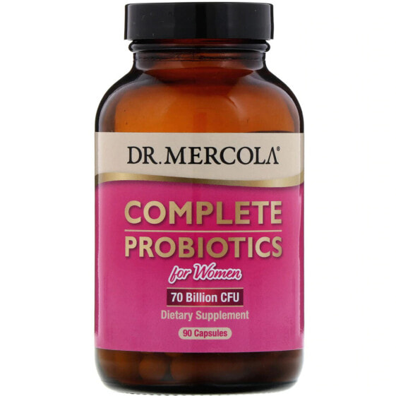 Dr. Mercola Complete Probiotics for Women Комплекс пробиотиков для женского здоровья 10 штаммов - 70 млрд КОЕ - 90 капсул