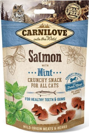 Лакомство для кошек Carnilove Fresh Crunchy Salmon + Mint 50 г (Пачка из 3 шт.)