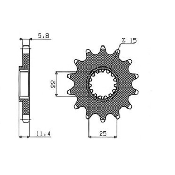 Спортивные звезды для велосипеда от SUNSTAR SPROCKETS 520 Pitch 36016 Стальная передняя звезда