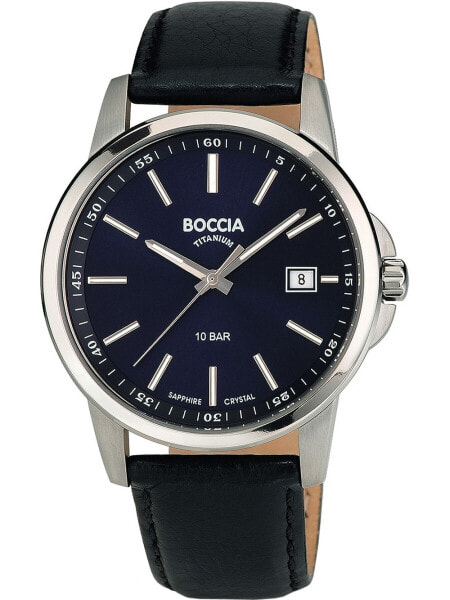 Boccia 3633-01 men`s watch titanium 40mm 10ATM