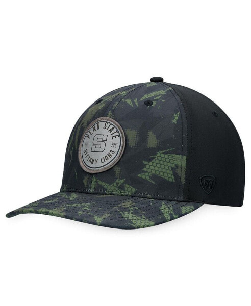 Men's Black Penn State Nittany Lions OHT Military-Inspired Appreciation Camo Render Flex Hat