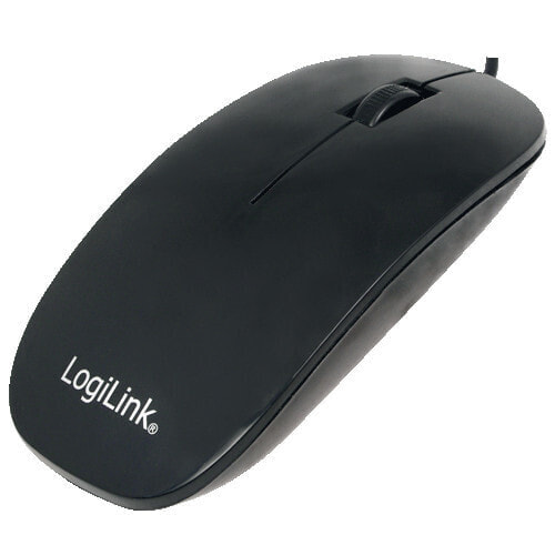 LogiLink ID0063 - Ambidextrous - Optical - USB Type-A - 1000 DPI - Black