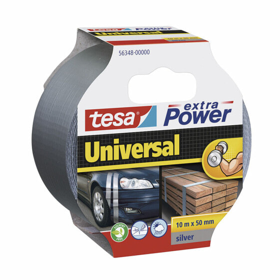 Американская лента TESA Extra Power Universal 10 m x 50 mm Серебристый