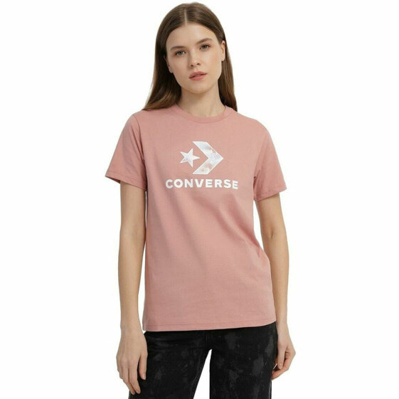 Футболка женская с коротким рукавом Converse Seasonal Star Chevron Розовая