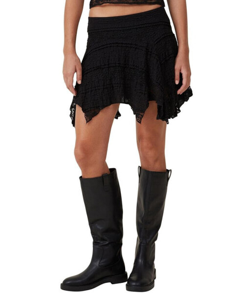 Women’s Eden Hanky Hem Mini Skirt