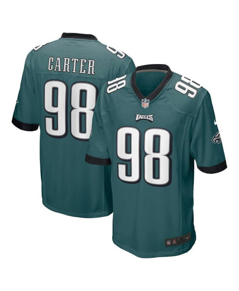 Men's Jalen Carter Midnight Green Philadelphia Eagles 2023 NFL Draft First Round Pick Game Jersey