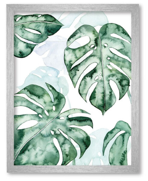 Split Leaf I 16" x 20" Framed Canvas Wall Art
