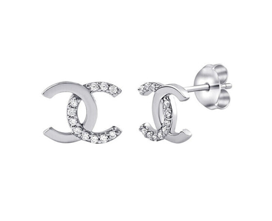 Roma Sterling Silver Earrings with Brilliance Zirconia PRGSGE2237ES