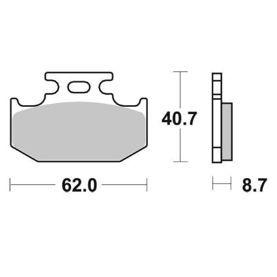 MOTO-MASTER Cannondale/Suzuki/Yamaha 413804 Brake Pads