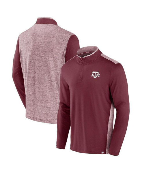 Men's Maroon Texas A&M Aggies Recharged Quarter-Zip Jacket