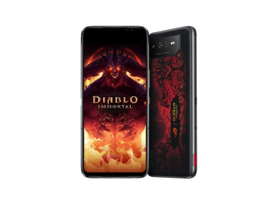 ASUS ROG Phone 6 Diablo Immortal Edition - 17.2 cm (6.78") - 16 GB - 512 GB - 50 MP - Android 12 - Black - Red