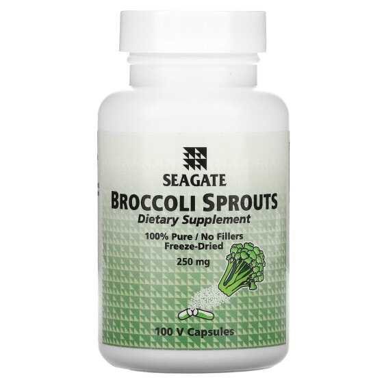 Травяные капсулы Seagate Брокколи, 250 мг, 100 шт.