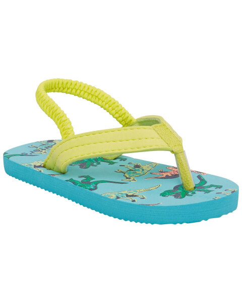 Dinosaur Flip Flops XL