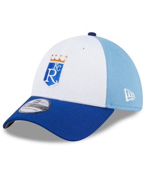 Men's White Kansas City Royals 2024 Batting Practice 39THIRTY Flex Hat