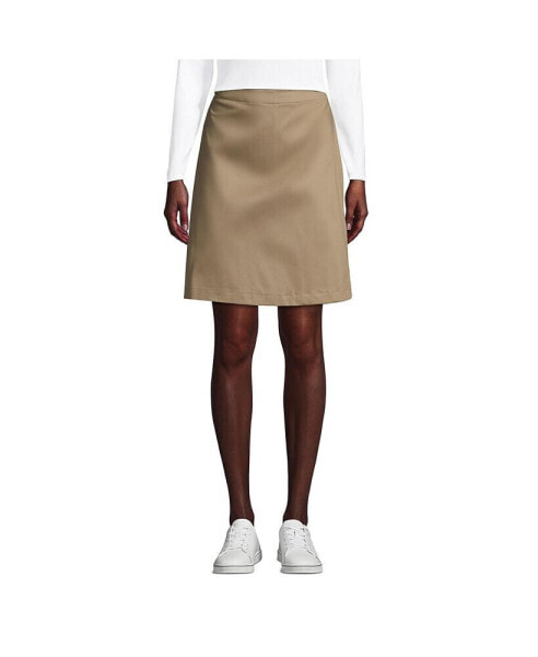 Women's School Uniform Blend Chino Skort Above Knee
