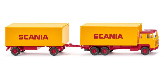 Wiking 045702 - Delivery truck model - Preassembled - 1:87 - Kofferhängerzug (Scania 111) - Any gender - "SCANIA"