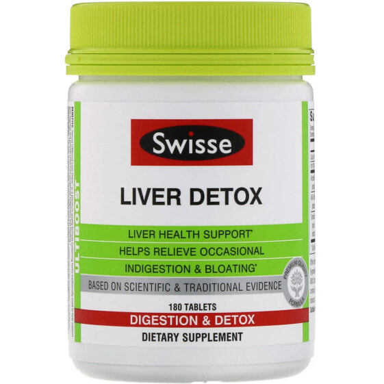 Витамин Swisse для пищеварительной системы Liver Detox, 180 таблеток