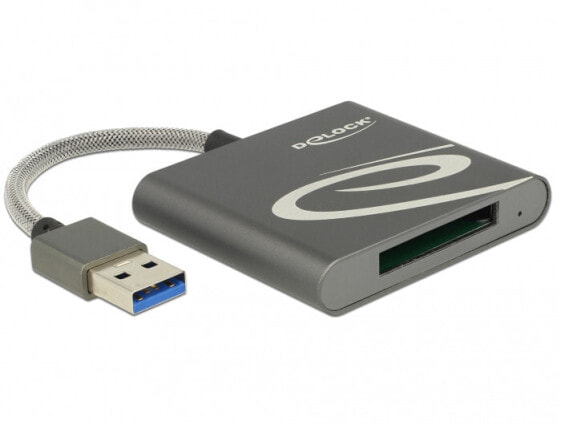 Delock 91583 - XQD - Grey - 480 Mbit/s - Aluminium - • Mac OS 10.9 or above • Windows 7 32-bit • Windows 7 64-bit • Windows 8.1 32-bit •... - USB 3.2 Gen 1 (3.1 Gen 1)