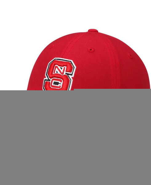 Men's Red NC State Wolfpack Primary Logo Staple Adjustable Hat