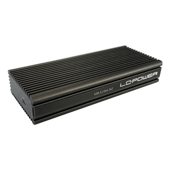 LC-Power LC-M2-C-NVME-2X2, SSD enclosure, M.2, PCI Express, 20 Gbit/s, USB connectivity, Black