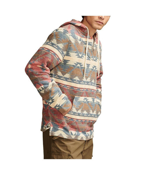 Men's Woven Jacquard Baja Hoodie Sweatshirt