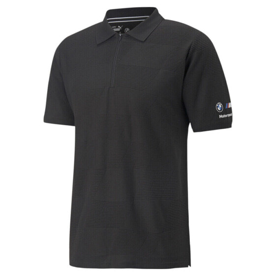 Puma Bmw Mms Jacquard Short Sleeve Polo Shirt Mens Size XS Casual 53586901