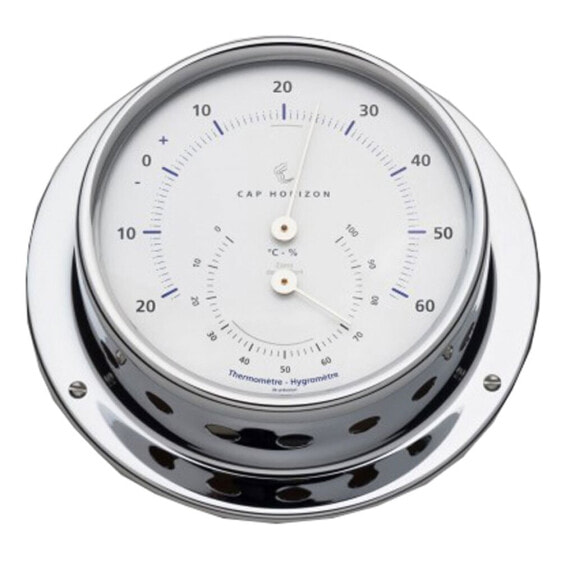 BARIGO 85 mm Chrome Brass Thermo-Hygrometer