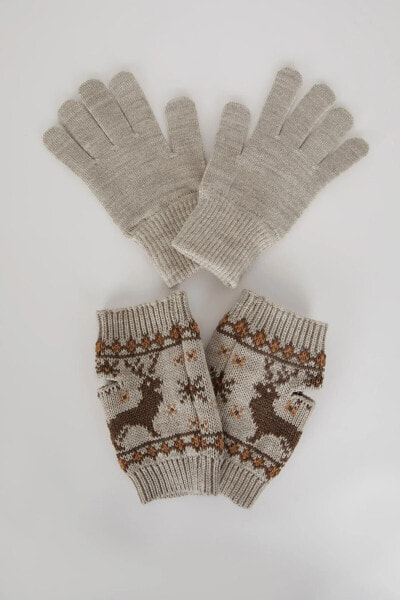 Варежки Defacto Festive Duo Gloves