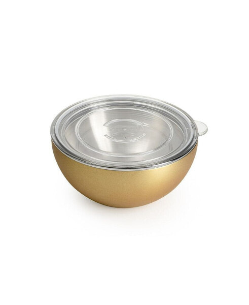 Vacuum-Insulated Double-Walled Copper-Lined Stainless Steel Small Serving Bowl, 0.62 Quarts
