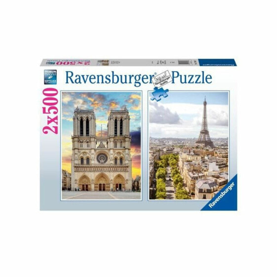 Пазл Ravensburger Paris & Notre Dame 2 x 500 Предметов