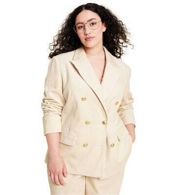 Women's Corduroy Double Breasted Blazer - Rowing Blazers