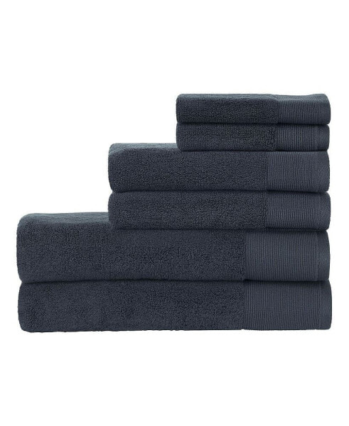 Cotton Terry 6 Piece Bath Set