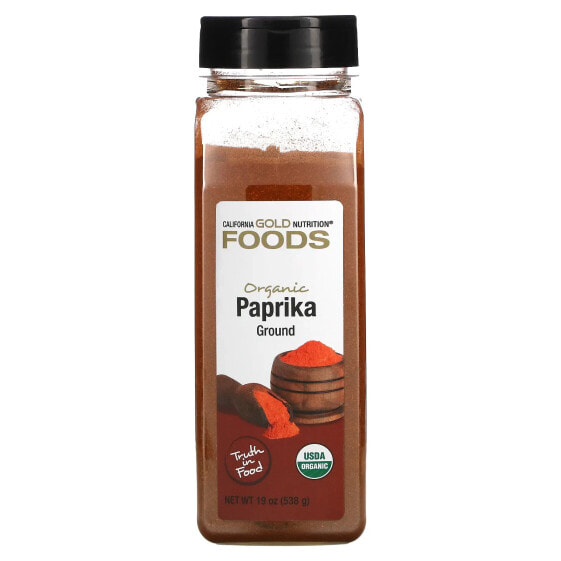 Foods, Organic Paprika, Ground, 19 oz (538 g)