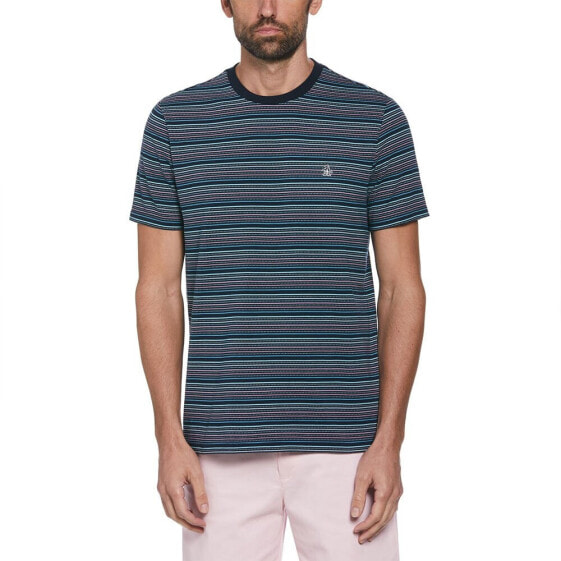 ORIGINAL PENGUIN Coolmax Ao Jacquard Stripe short sleeve T-shirt