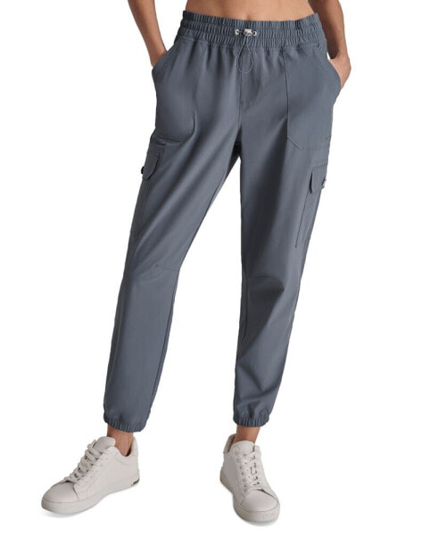 Women's Drawcord-Waist Cargo Jogger Pants