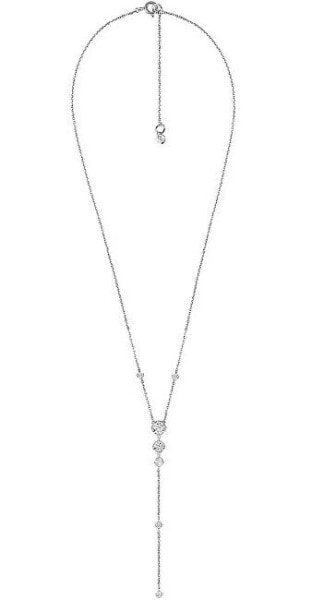 Premium silver necklace with zircons MKC1452AN040