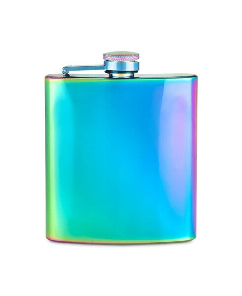 Mirage Iridescent Stainless Steel Flask, 6 Oz