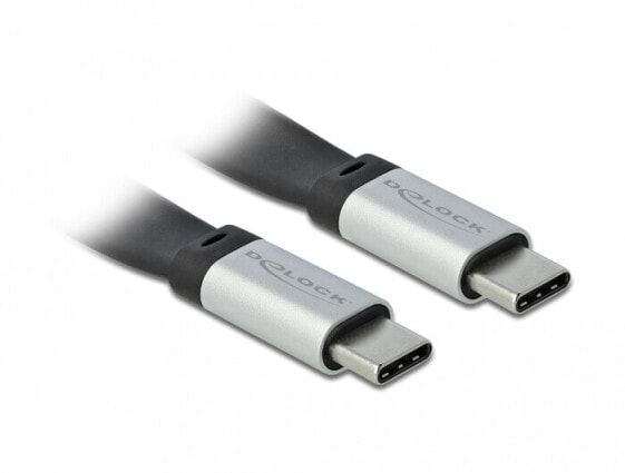 Разъем USB C Delock 85926 - 0.22 м USB C USB C USB 3.2 Gen 2 (3.1 Gen 2) 10000 Мбит / с Черный Серебристый
