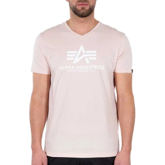 ALPHA INDUSTRIES Basic short sleeve v neck T-shirt