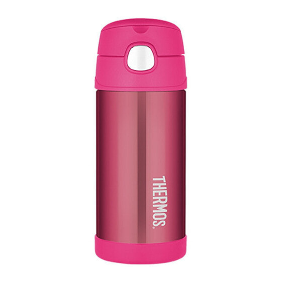 FUNtainer Baby thermos with straw - pink 355 ml