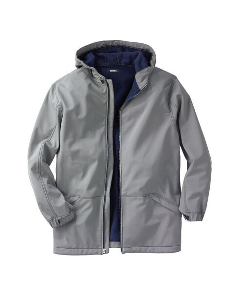 Big & Tall Fleece-Lined Slicker Rain Coat