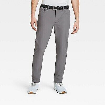 Men's Big & Tall Golf Slim Pants - All in Motion Gray 42x30