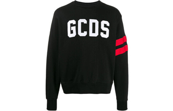 GCDS FW21 徽标Logo印花套头卫衣 男款 黑色 / Толстовка GCDS FW21 Logo CC94W020729-02