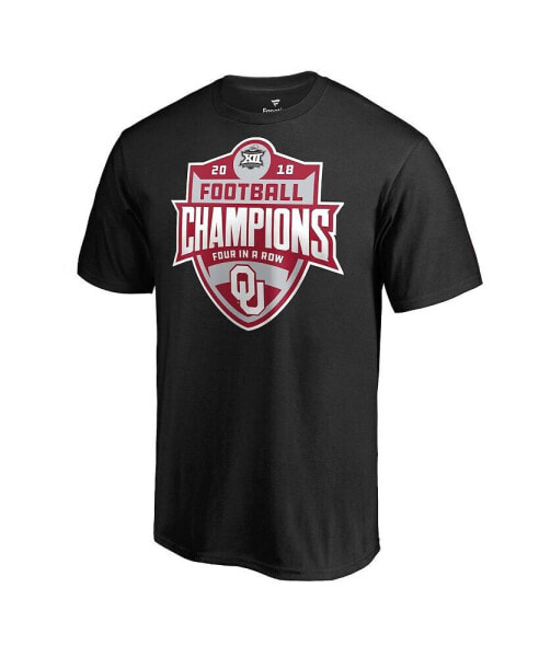 Men's Black Oklahoma Sooners 2018 Big 12 Football Champions T-shirt