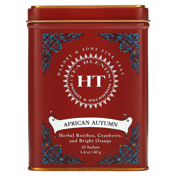 Чай чёрный пакетированный Harney & Sons HT Tea Blends, Черная смородина, 20 пакетиков, 40 г