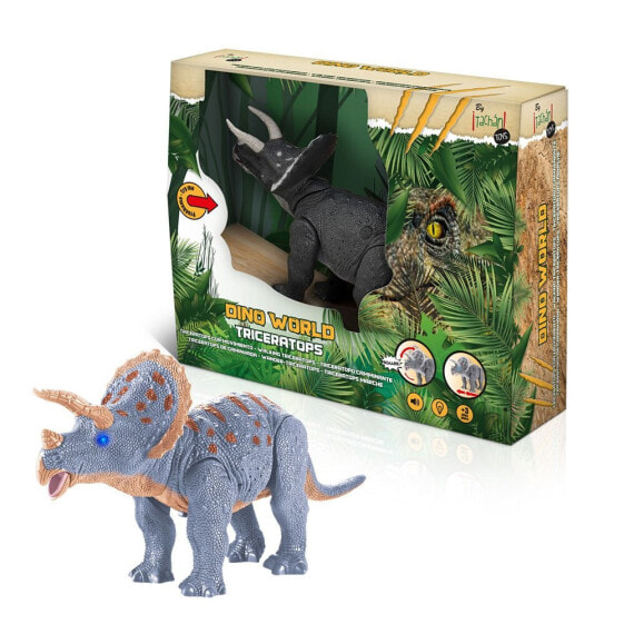 TACHAN Triceratops Walking With Lights And Sound Figure