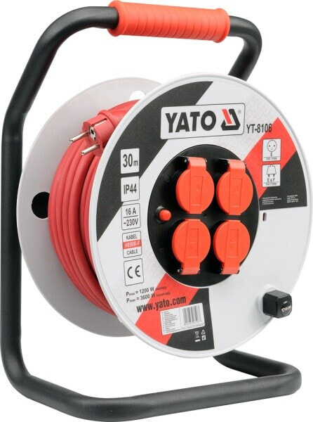 Удлинитель пластиковый Yato 50м 3x2,5мм2, бренд Yato, модель не указана