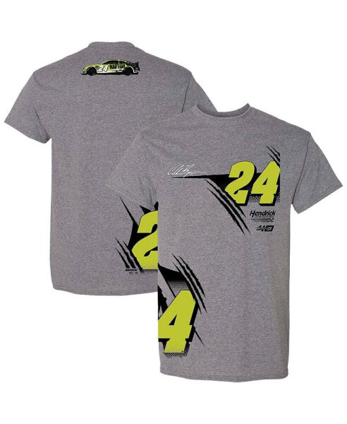 Men's Heather Charcoal William Byron Raptor T-shirt